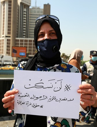 Iraqi women protest in Baghdad, Iraq - 09 Sep 2020 Stock Pictures ...