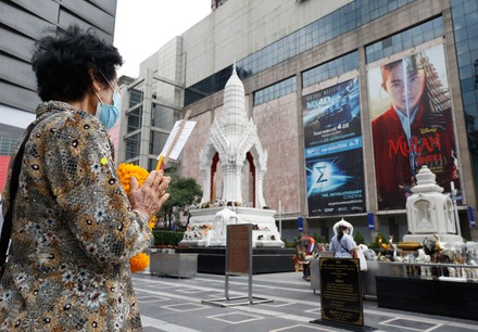 Thai pro-democracy activist calling to boycott Mulan movie, Bangkok, Thailand - 10 Sep 2020
