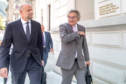 Trial against former FIFA secretary general Valcke, PSG president Al-Khelaifi, Bellinzona, Switzerland - 14 Sep 2020