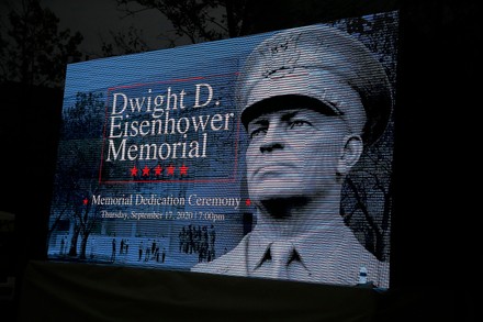 Dwight D. Eisenhower Memorial dedication ceremony, Washington DC, USA - 17 Sep 2020