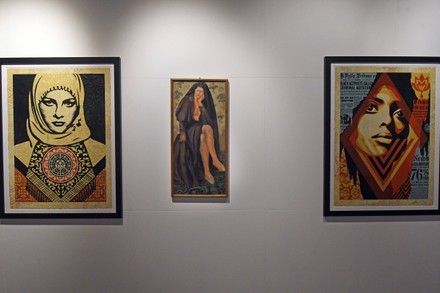 Exhibition ' 3 Decades of dissents' by Shepard Fairey , National Gallery of Modern Art in Rome, Italy - 17 Sep 2020