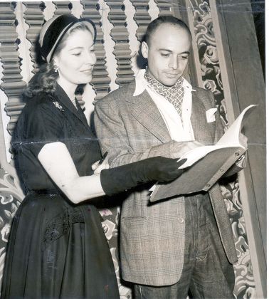 Rehearsals For The King And I At The Drury Lane Theatre Actors Herbert Lom And Valerie Hobson Will Play The King Of Siam And Anna The English School Teacher.