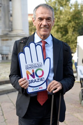 NO in the referendum public meeting, Milan, Italy - 12 Sep 2020