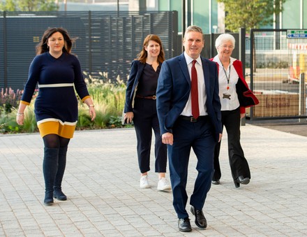 Britain's Labour Party Leader Keir Starmer arrives at Danum Gallery, Doncaster, United Kingdom - 22 Sep 2020