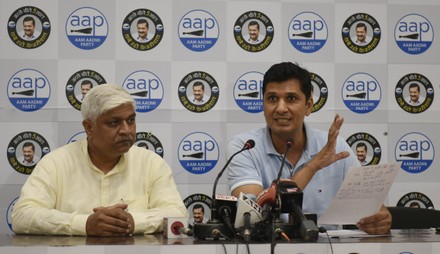 Press Conference Of AAP Party, New Delhi, Delhi, India - 28 Sep 2020