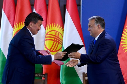 Kyrgyz President Sooronbay Jeenbekov in Hungary, Budapest - 29 Sep 2020