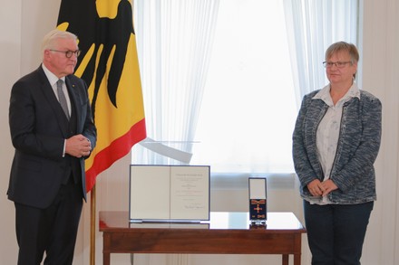 German President Steinmeier hands over Orders of Merit of the Federal Republic of Germany, Berlin, Germany - 01 Oct 2020