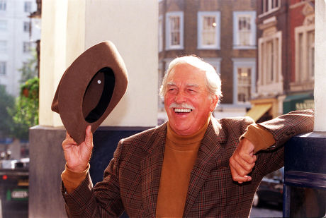 79 Year Old American Actor Singer Howard Keel. On The Steps Of The Theatre Royal.