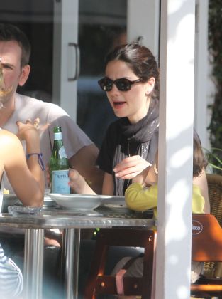 Michelle Monaghan and family having lunch at Fred Segal in Santa Monica, California, America - 14 Jan 2010