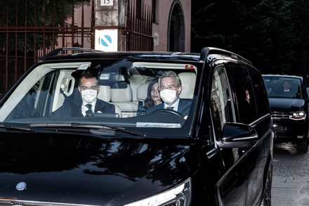 Arrivals at the wedding of Luigi Berlusconi with Federica Fumagalli, Milan, Italy - 07 Oct 2020