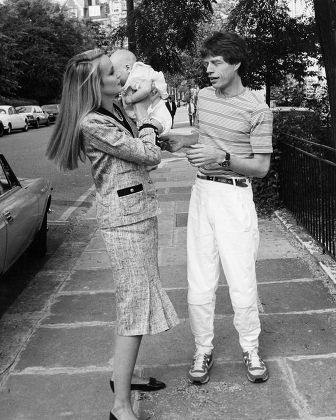 Jerry Hall Mick Jagger Their Daughter Editorial Stock Photo - Stock