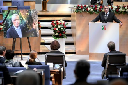 Memorial service for the deceased late State Premier Wolfgang Clement in Bonn, Germany - 13 Oct 2020