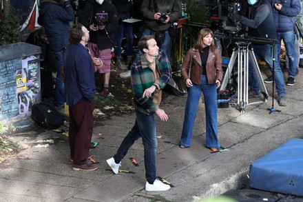 'Trying' TV show on set filming, London, UK - 15 Oct 2020