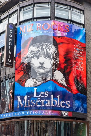 New Signage completed for Les Miserables in London, UK - 17 Oct 2020