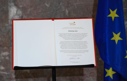 Peace Prize of the German Book Trade ceremony in Frankfurt am Main, Germany - 18 Oct 2020