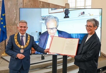 Peace Prize of the German Book Trade ceremony in Frankfurt am Main, Germany - 18 Oct 2020