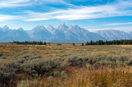 Travel Autumn Along Wyoming's Teton Range, Jackson, USA - 19 Oct 2020 ...