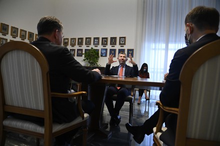 Video conference with the under-secretary Sereni, Rome, Italy - 19 Oct 2020