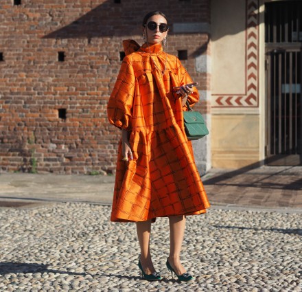 Milano, Italy. 23rd Sep, 2020. Fashion blogger street style