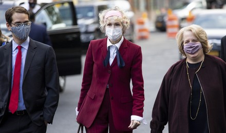E. Jean Carroll  Arrives for Hearing at US Federal Court, New York, USA - 21 Oct 2020
