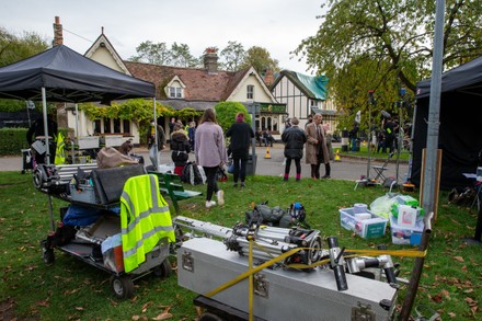 'Grantchester' TV show filming, UK - 20 Oct 2020