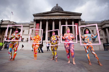 Sophie Tea Naked Art Exhibition London Stock Photos Exclusive Shutterstock