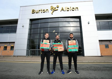 Burton Albion Football Club Provide 100 Free Lunches to families in need, Pirelli Stadium, Burton upon Trent, UK - 28 Oct 2020