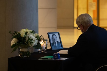 Book of condolence for Bundestag Vice president Oppermann, Berlin, Germany - 27 Oct 2020