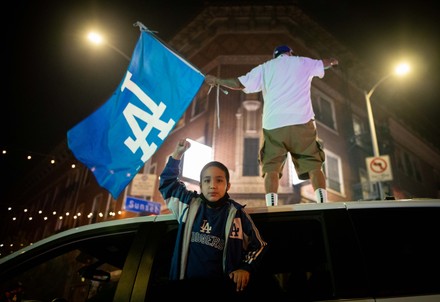 Los Angeles Dodgers Fans Throw Fireworks Editorial Stock Photo - Stock ...