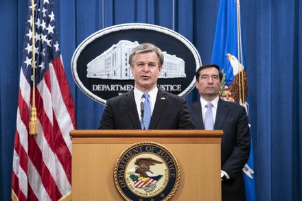 Justice Department Officials Brief Media On Arrests connected to Operation Fox Hunt, Washington, USA - 28 Oct 2020