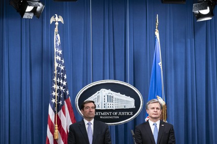 Justice Department Officials Brief Media On Arrests connected to Operation Fox Hunt, Washington, USA - 28 Oct 2020