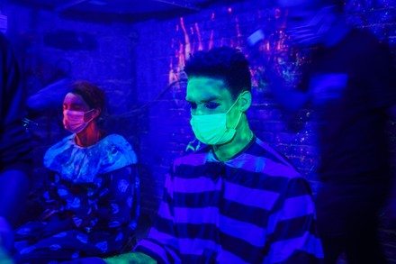 Blood Manor Haunted Attraction in New York, US - 28 Oct 2020