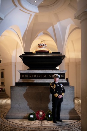Nelson's tomb in the Crypt, London, UK - 21 Oct 2020