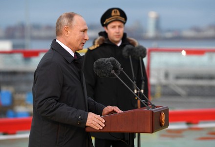Russian President Vladimir Putin visits newly built Viktor Chernomyrdin icebreaker, St Petersburg, Russian Federation - 03 Nov 2020