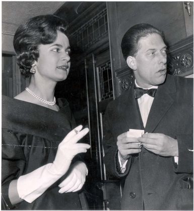 7th Earl Of Harewood And Countess Harewood Pictured At The Theatre.