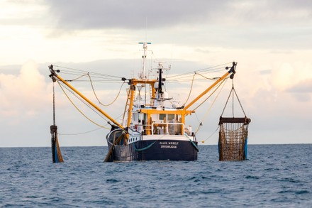 Belgian Fishing Trawler Alles Wisselt Seen Editorial Stock Photo ...