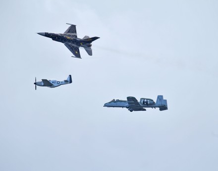 Air Force Heritage Flight Editorial Stock Photo - Stock Image ...