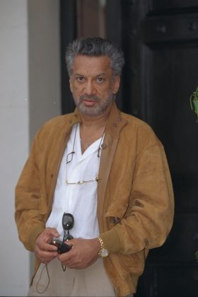 Businessman Gulu Lalvani Pictured Outside His London Home.