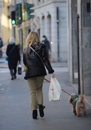 Elena Barolo out and about, Milan, Italy - 25 Nov 2020