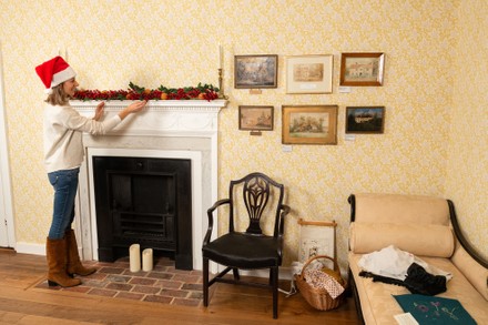 Jane Austen's House Museum, Christmas, Chawton, Hampshire, UK - 25 Nov 2020