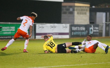 Harrogate Town V Blackpool, The FA Cup - 28 Nov 2020 Stock Pictures ...