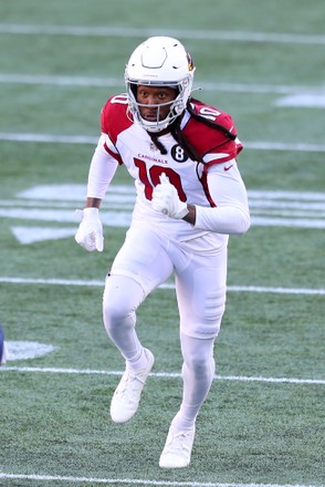 November 29, 2020; Foxborough, MA, USA; Arizona Cardinals wide receiver  DeAndre Hopkins (10) in action during the NFL game between Arizona Cardinals  and New England Patriots at Gillette Stadium. Anthony Nesmith/(Photo by