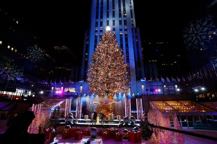 Annual Rockefeller Center Christmas Tree Lighting Ceremony In New York 