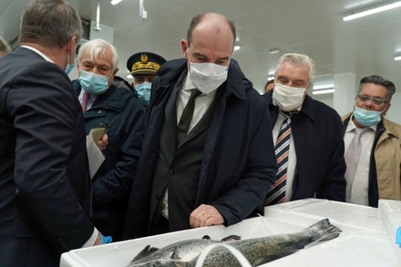 French Prime Minister Jean Castex meets with fishermen, Boulogne sur Mer, France - 03 Dec 2020