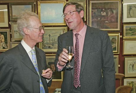 Bamber Gascoigne In Conversation With Former Evening Standard Editor Sir Max Hastings At The Launch Of His New Book.