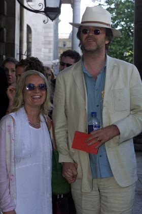 Paul Merton And His Wife Sarah Parkinson Pictured At The Spike Milligan Memorial Service At St Martins In The Fields