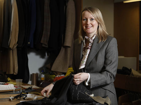 Kathryn Sargent, head cutter at Gieves and Hawkes, Savile Row, London, Britain - 13 Jan 2010