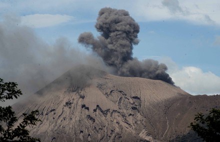 Eruption at Telica volcano in Leon, Nicaragua - 04 Dec 2020