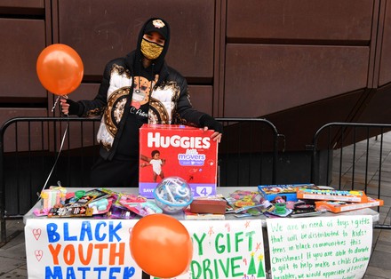Black Youth Matter: Toy Gift Drive, New York, USA - 05 Dec 2020