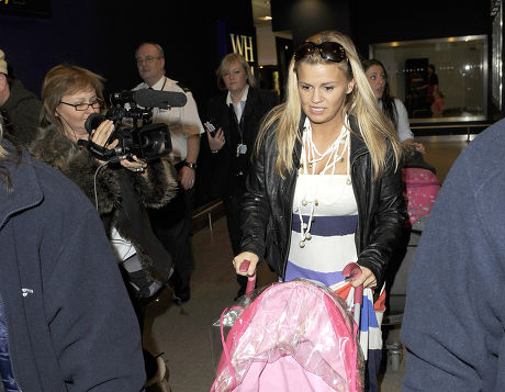 Kerry Croft returning from holiday, Manchester Airport, Britain - 21 Feb 2010